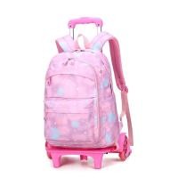 ราคา TOP กระเป๋านักเรียนล้อลาก สีชมพู พร้อมล้อลาก 2 ล้อ 6 ล้อ สําหรับเด็กผู้หญิงปีนบันไดลากขึ้นบันไดได้ กระเป๋านักเรียน (18286346641)