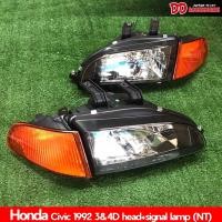 ราคา ไฟหน้า ไฟหน้าแต่ง Civic 1992 1993 1994 1995 EG 3 ประตู 4 ประตู โคมดำเพชร มุมส้ม แนวญี่ปุ่น (9788782246)