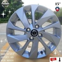 ราคา ล้อแม็กแท้ Nissan Almera ขอบ 15 สีเดิม ราคาต่อวง 1500บาท ขายยกชุด4วงไม่แยกขาย แถมน็อตเดิม (12582624885)