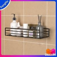 ราคา ตะแกรงติดผนัง ชั้นวางของในห้องน้ำ ที่วางของติดผนัง สีขาว สีดำ แบบไม่ต้องติดผนัง มีกาวแถม (18556031953)