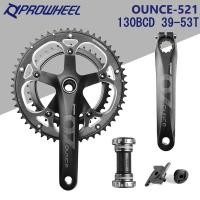 ราคา PROWHEEL OUNCE 521 TT N สเตอร์คู่ขนาด39 53T 130BCD 9 10ชุดจานหน้าจักรยานเสือหมอบขนาด170มม 925กรัม เซ็ตชุดจานหน้าจักรยานอัลลอยด์ (9490063460)