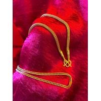 ราคา สร้อยทองเหลืองกันเหงื่อ ลายสี่เสา 1 บาท (20004306559)