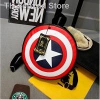ราคา กระเป๋าเป้สะพายหลัง กระเป๋าเป้สะพายหลังลายโล่กัปตันอเมริกาความจุขนาดใหญ่ (9449518791)