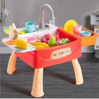 ราคา Thaitrendy อ่างล้างจาน น้ำไหลได้จริง พร้อมอุปกรณ์ครบชุด Dishwasher fun kitchen 1110 (8422501328)