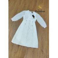 ราคา พร้อมส่ง เดรสขนมิ้ง กระโปรงผ้าทวิต งานสีขาว ไอโซมากนะคะรุ่นนี้ ป้าย Premium by Lady sunshine (18388735215)
