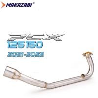 ราคา สำหรับ Honda PCX125 PCX150 PCX 160 รถจักรยานยนต์ไอเสียด้านหน้า Link ท่อหัวกลาง Link Muffler เชื่อมต่อ Full ระบบดัดแปลงผิวบนท่อ รอบ PCX 125 PCX 150 PCX160 ด้านหน้าข้อศอกลงท่อ (13276107687)