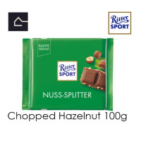 ราคา ใหม่ Ritter Sport Chopped Hazelnuts ริตเตอร์ สปอร์ต เฮเซลนัท สับหยาบ 100 กรัม g BBE 18 01 2024 (14194074152)
