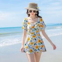 ราคา ชุดว่ายน้ำผู้หญิง วันพีซ ไม่โป๊ ซับเต็มตัว มีฟองน้ำหนา (14079372072)