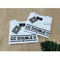 ราคา มใหม่ของ ขายดี เสื้อยืดcc double o ปักกลางอก ปักแขน (20666498234)