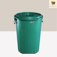 ราคา ถังน้ำมีฝา หูล็อค ถังพลาสติก ถังน้ำ ตรางู 30 แกลลอน ความจุ 100 ลิตร ถังน้ำพลาสติก ขนาด กว้าง53 ซม สูง62 5ซม (19726300352)