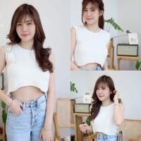 ราคา Mookrinstyle GAM เสื้อกล้ามแขนกุด อกฟรีไซส์ เสื้อครอป เสื้อครอปแฟชั่น เสื้อครอปเอวลอย เสื้อผ้าแฟชั่น เสื้อผู้หญิง ครอปเอวลอย ครอปไหมพรม (19478866976)