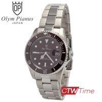 ราคา O P Olym Pianus นาฬิกาข้อมือผู้ชาย สายสแตนเลส รุ่น 899831M 616 สีเงินขอบน้ำตาล หน้าปัดสีน้ำตาล (8272636160)