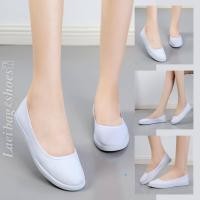 ราคา ? ? ? ? ? ? ? ? ? ? ? ? รองเท้าคัชชูพยาบาล สีขาวล้วน ส้นเตี้ย เบอร์ 34 40 (19797563025)