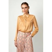 ราคา ESPADA เสื้อเชิ้ตเบลาส์ผ้าซาติน ผู้หญิง สีทอง Satin Shirt Blouse 4617 (19183830210)
