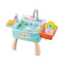 ราคา Thaitrendy อ่างล้างจาน น้ำไหลได้จริง พร้อมอุปกรณ์ครบชุด Dishwasher fun kitchen 1110 (8422501327)