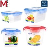 ราคา M KITCHEN กล่องอาหาร กล่องข้าว กล่องถนอมอาหาร กล่องใส่อาหาร พลาสติก Smart lock by Superlock สามารถนำเข้าไมโครเวฟ (15489126016)