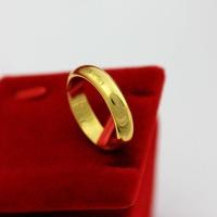 ราคา แหวนทองเหรียญยุโรปผิวเงาแหวนคู่แหวนแต่งงานแหวนทองเหลืองชุบทอง A68แหวนเรียบง่ายสำหรับคู่รักแหวนนิ้วก้อย (9053279052)