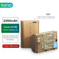 ราคา LLANO Cannon LP E6 LP E6N LP E6NH เครื่องชาร์จแบตเตอรี่กล้องดิจิตอลสำหรับ EOS R5 R6 5D Mark IV III 5DS R 6D Mark 70D 7D 90D 80D พร้อมเครื่องชาร์จแบตเตอรี่ (16476082065)