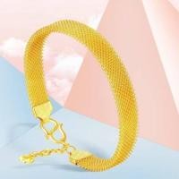 ราคา สินค้าขายดี สร้อยข้อมือ สร้อยข้อมือแฟชั่น ลายบิดแบน งานเคลือบแก้ว เหมือนแท้ 100 ทองโคลนนิ่ง ทองชุบ ทองเคลือบแก้ว น้ำหนัก 3 บาท ความยาว 7 5 นิ้วสร้อยข้อมือทองคำเทรนด์คลาสสิกของผู้ชายหล่อ สร้อยข้อมือผู 