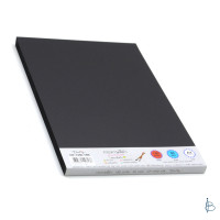 ราคา กระดาษปอนด์สีดำ เนื้อด้าน ขนาด A4 110 150 180 260 แกรม 1แพ็ค 50แผ่น (16585262771)