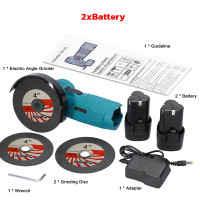 ราคา เครื่องเจียร์ หินเจียร์ ลูกหมู 4 นิ้ว M5 19500rpm ลูกหมูไร้สาย หินเจียรไร้สาย ลูกหมูหินเจียร เครื่องเจียร ฟรี ใบตัด2 แผ่ หินเจียรไร้สาย Angle Grinder Brushed Motor 4 Inch Electric Grinding Cordless Mi