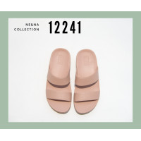 ราคา รองเท้าเเฟชั่นผู้หญิงเเบบเเตะ Flip Flop เเบบสวม No 12241 NE NA Collection Shoes (18879129156)
