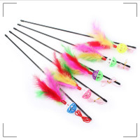 ราคา พร้อมส่ง ไม้ล่อแมว 110ซม ปลายเชือก ไม้ตกแมว ของเล่นแมว (5227052254)