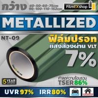 ราคา NT 09 VLT 7 ฟิล์มกรองแสง ฟิล์มปรอท Metallized Window Film ฟิล์มกรองแสงรถยนต์ ฟิล์มติดอาคาร ราคาต่อเมตร (704642003)