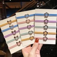 ราคา ยางรัดผมเส้นละ 1 บาท ยางรัดผมจี้โลหะลายหัวใจ มิกกี้ ดอกไม้ ยางรัดผมแบบมินิมอล น่ารัก (19200078032)