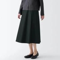 ราคา MUJI กระโปรงผ้าคอตตอน HIGH DENSITY TWILL TUCKED SKIRT (20465499058)
