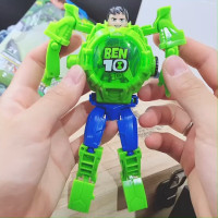 ราคา พร้อมส่ง นาฬิกาเด็ก นาฬิกาเบ็นเท็น นาฬิกาเบนเทนแปลงร่างได้ ฉายภาพได้ Ben 10 หุ่นแปลงร่าง เล่นได้ ใส่ข้อมือได้ ของขวัญวันเกิด (19103958395)