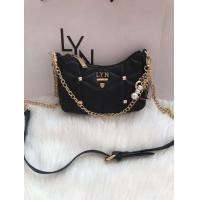 ราคา กระเป๋าสะพายข้างทรงพอช LYN มี 2 สาย กระเป๋าประดับเพชร รุ่นนี้ขายดี (16921998378)