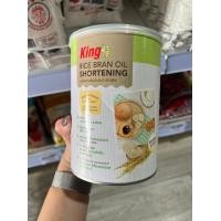 ราคา ชอร์ตเทนนิ่ง น้ำมันรำข้าว คิง เนยขาว ตราคิง King Rice bran oil Shortening เนยคิง 700g 1กระป๋อง (19649554347)
