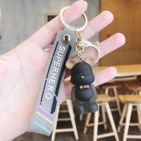 ราคา พวงกุญแจกระเป๋า สไตล์เกาหลี จี้หมี กระเป๋าคู่ สร้างสรรค์ น่ารัก พวงกุญแจ พวงกุญแจซิลิโคน (20103801081)