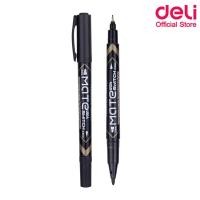 ราคา Deli ปากกามาร์คเกอร์ 2 หัว Permanent Marker U104 สำหรับเขียนซองพลาสติก ปากกามากเกอร์ ปากกาเขียนซีดี ปากกาเขียนบนพลาสติก ปากกาอเนกประสงค์ ปากกาเขีย (791658236)