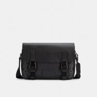 ราคา Coach C3747 Track Crossbody In Signature Canvas QBMI5 กระเป๋าสะพายข้างผู้ชาย สี Qb Charcoal Black (20618483081)
