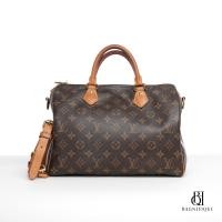ราคา LV SPEEDY BAND 30 BROWN CANVAS GHW (20241952515)