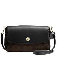 ราคา กระเป๋าสะพาย COACH แท้ ปรับได้ 2 สี สายยาวสะพายเฉียงได้ ทรงสวย COACH 59534 REVERSIBLE CROSSBODY IN SIGNATURE COATED CANVAS (332553972)