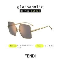 ราคา ลดกระหน่ำ แว่นกันแดด FENDI รุ่น FEN 0439 S ทรงเหลี่ยม น้ำหนักเบา เรียบหรูดูแพง (20119286532)