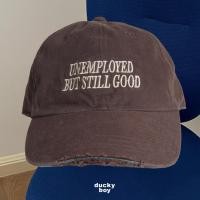 ราคา DUCKYBOY RIPPED CAP UNEMPLOYED BUT STILL GOOD BROWN หมวกแก๊ป สีน้ำตาล (8829571356)