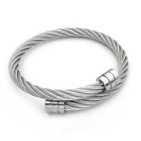 ราคา กำไลข้อมือกำไลข้อมือชายสแตนเลสแบบเปิดปรับได้กำไลข้อมือคู่รักฮิปฮอปพังค์ (17834356260)