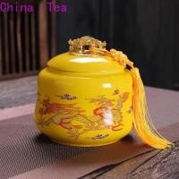ราคา คุณภาพสูงFast Delivery ชาจีนคุณภาพสูงกระป๋องชาเซรามิกปิดสนิท JarsชาดำชาเขียวEmpty กล่องของขวัญชุดกระป๋องชาครัวเรือนความชื้นเก็บกระป๋อง (9663023097)