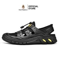 ราคา Hush Puppies รองเท้าผู้ชาย รุ่น Sawyer HP KHSFB4961A สีดำ รองเท้าแตะหนังแท้ รองเท้าแตะ รองเท้าแตะแบบรัดส้น (18009392395)