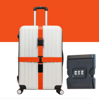 ราคา Pluck สายรัดกระเป๋าเดินทาง เอนกประสงค์ มีรหัสล็อค คาด4ทิศ สายรัดกระเป๋า (18429425971)