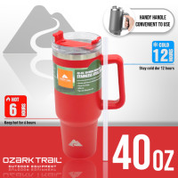 ราคา ดีลดีสุด OZARK TRAIL 40oz tumbler handle กระบอกน้ำเก็บความเย็น รุ่นหูจับ กระติกน้ำ แก้วน้ำ แก้วเก็บอุณหภูมิ ไม่เป็นไอน้ำ (19779963463)