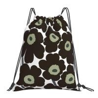 ราคา กระเป๋าเป้สะพายหลังแบบผูกเชือกเป้สะพายหลังพิมพ์ลาย Marimekko สำหรับผู้หญิงกระเป๋าเดินทางใส่เล่นกีฬาสันทนาการฟิตเนสโยคะเต้นรำ (19171218137)