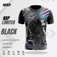 ราคา ์NAP Limited2 เสื้อกีฬาสีดำ คอกลม แขนสั้น พิมพ์SUB สีสวยสดใส ไม่ซีด ไม่ย้วย ไม่ต้องรีดดดด (20485543624)