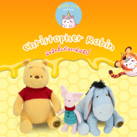 ราคา ReallyCute พร้อมส่ง หมีพูห์ พิกเล็ต อียอร์ Pooh Piglet Eeyore Christopher Robin OT (12480812437)