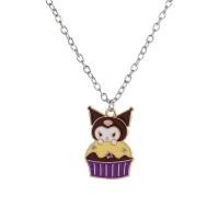 ราคา สร้อยคอการ์ตูนแมวคิตตี้เมโลดี้โซ่ไหปลาร้าจี้ข้าวเย็น Yugui สร้อยโซ่เสื้อกันหนาวน้องหมา Kado Pacar จี้ของขวัญคู่ (18234825736)