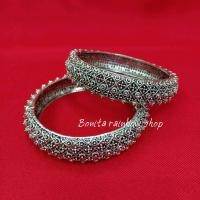 ราคา กำไลข้อมือ สีเงินรมดำ เครื่องประดับล้านนา ราคาต่อ 1 วง มีหลายลายให้เลือก (14366333552)